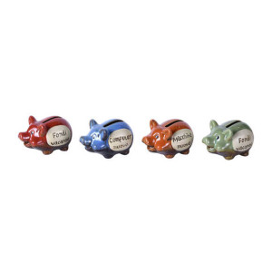 Piggy bank miniature Office supplies