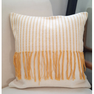 Pillow with Fringes Indian Pillows - Pouf - Floor Cushions