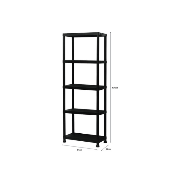 Plastic Rack with 5 Shelves Shelves Plastic Rack with 5 Shelves Shelves