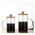 Plunger Coffee Maker with Wooden Lid 350ml