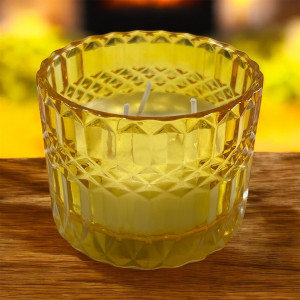 Scented Candle “Diamond” YELLOW Decoration Items