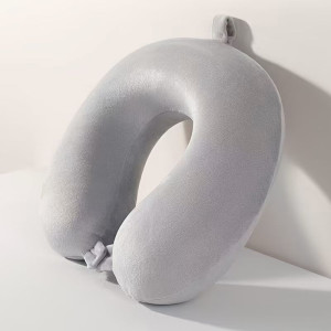 Travel Pillow “Velvet” GREY Pillows - Pouf - Floor Cushions