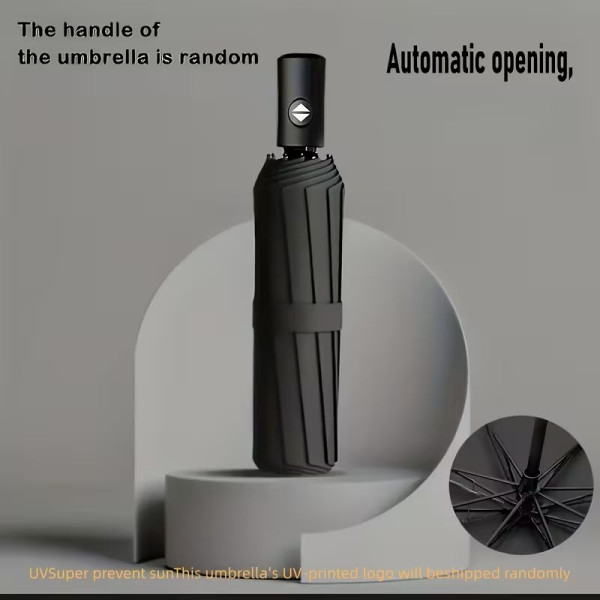 Umbrella Folding "Unisex" BLACK Women's Umbrellas