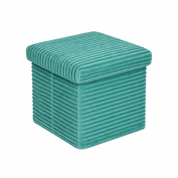 Velvet stool with storage space GREEN Chairs - Stool - Pouf Velvet stool with storage space GREEN Chairs - Stool - Pouf