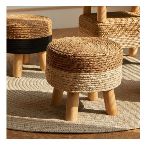 Wicker Stool HLIOS Chairs - Stool - Pouf