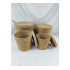 Wicker Storage Baskets with Lid 4-Piece Set PAROS