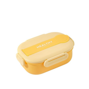 Ισοθερμικό Φαγητοδοχείο INOX 2 Θέσεων Σετ Habitat YELLOW Ισοθερμικά - Θερμός  
