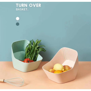 Καλάθι- Σουρωτήρι Turn Over /PINK Εργαλεία Κουζίνας