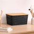 Κουτί Οργάνωσης Cubes με Bamboo Καπάκι BLACK