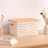 Κουτί Οργάνωσης Cubes με Bamboo Καπάκι WHITE