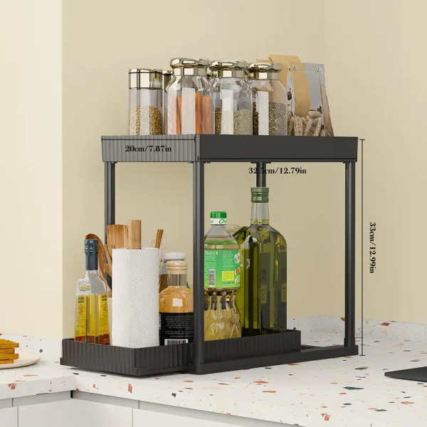 Ράφι 2 επιπέδων SIMPLE BLACK Εργαλεία Κουζίνας Ράφι 2 επιπέδων SIMPLE BLACK Εργαλεία Κουζίνας